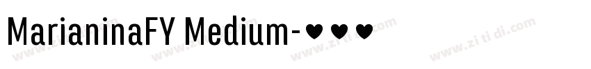 MarianinaFY Medium字体转换